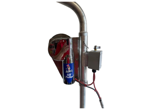 Lester’s 2.35 HP 60:1 12 V Electric Crab Pot Puller Davit Package