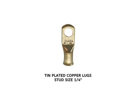 Tin Plated Copper Cable Lugs for 6 Gauge Electrical Wire