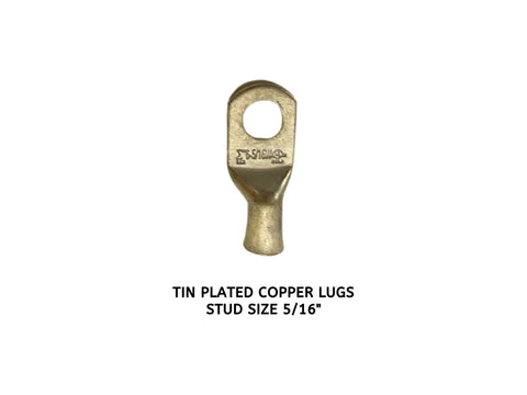 Tin Plated Copper Cable Lugs for 6 Gauge Electrical Wire
