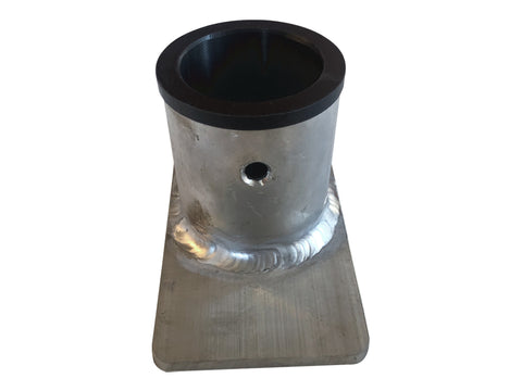 Delrin Sleeved Flat Floor Mount