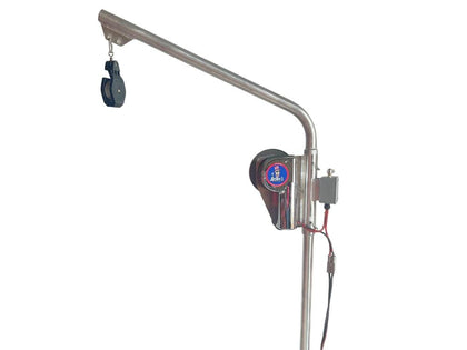 Heavy Duty 2-Piece Crab, Shrimp & Lobster Pot Puller Davit Kit – Sch 80 Pipe, Made In USA