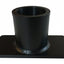 Black Anodized Delrin Sleeved Flat Floor Mount
