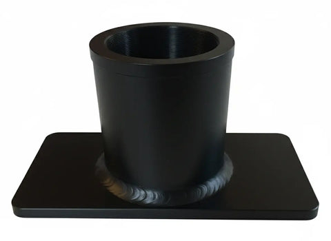 Black Anodized Delrin Sleeved Flat Floor Mount