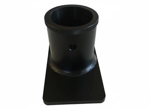 Black Anodized Delrin Sleeved Flat Floor Mount