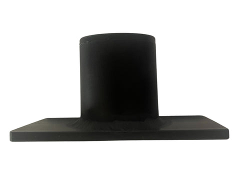 Black Anodized Delrin Sleeved Flat Floor Mount