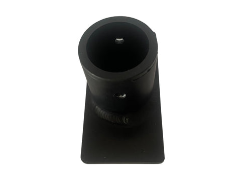 Black Anodized Delrin Sleeved Flat Floor Mount