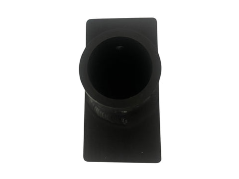 Black Anodized Delrin Sleeved Flat Floor Mount